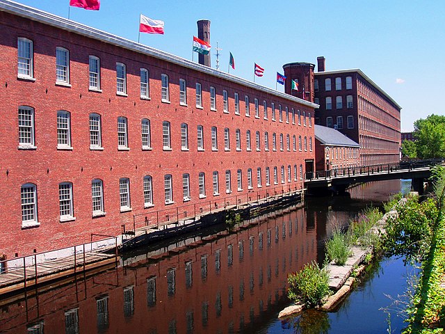 Image: Mill Building (now museum), Lowell, Massachusetts