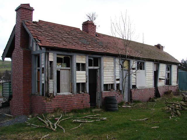 The old station building from Moniaive.