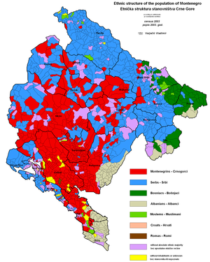 Montenegro: Geschiedenis, Demografie, Bestuurlijke indeling