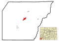 Montezuma County Colorado Incorporated and Unincorporated areas Cortez Highlighted.svg