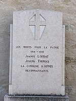 monument aux morts d'Armix