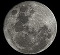 Imagen de la Luna tomada con el telescopio MEADE LX200 de 0.30m y una Nikon Df.