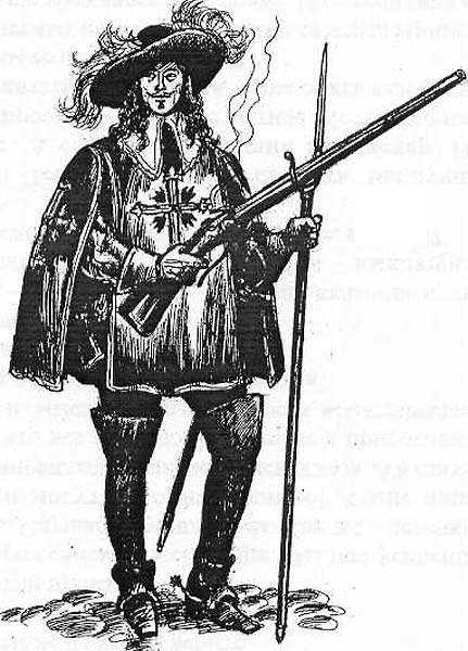 A Musketeer of the Guard c. 1660.