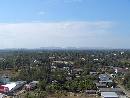 View from the Mukdahan Haw Kaew Observation Deck