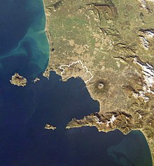 Vue aérienne de Naples.