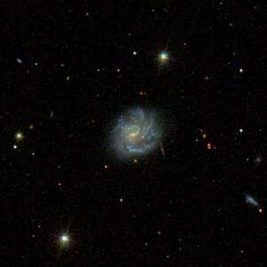 NGC 5649 with LEDA 1445060 (bottom right), SDSS image