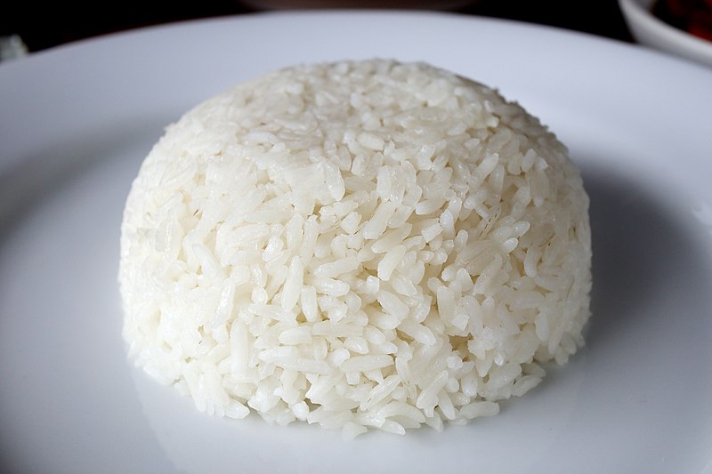 Putih nasi Kandungan Nutrisi