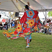 Many believe economic revival must originate on the reservation, and incorporate the cultures of the peoples who reside on them. Native American Dancer.jpg