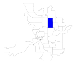 Location within the city of Spokane