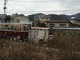 いすゞBU15Dバス（2016年1月、駅前に静態保存）
