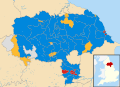 North Yorkshire UK local election 2005 map.svg