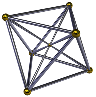 K1,2,2,2, the only possible minimal counterexample to Negami's conjecture Octahedral pyramid.png