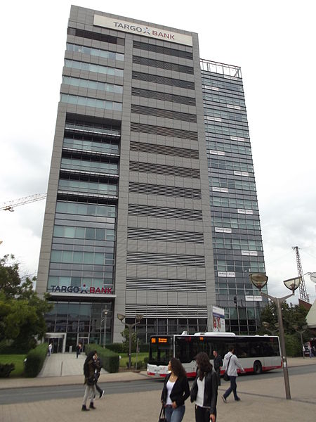 Officebuilding Targobank in Duisburg in autumn