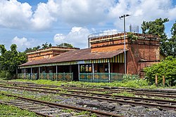 Het oude Budge Budge treinstation