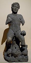 Romeins beeld van Orpheus, 2e eeuw v. Chr, Peperino