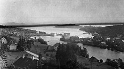 Изглед към района на селото през 1916г