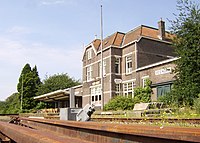 Het oude treinstation in Veendam.