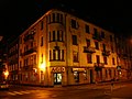 Polski: ul.Kolegialna nocą English: Collegiate street at night