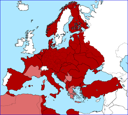 Карта европы 1941 года