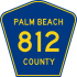 Palm Beach County Road 812 marker