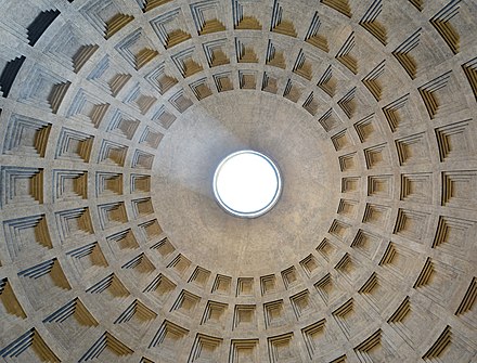 Beam in the dome of the Pantheon
