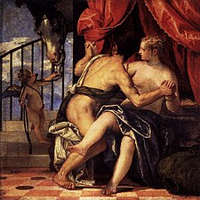 Paolo Veronese Mart i Venus, c. 1570, 47 x 47 cm