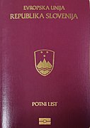 Slovinský cestovní pas