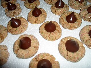 Peanut butter blossom cookie American cookie