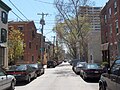 North 24th Street, Fairmount, Philadelphia, PA 19130, looking south, 700 block