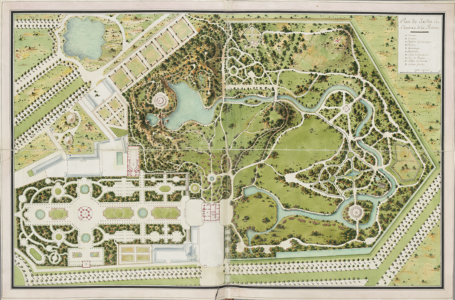 Клод-Луи Шатле. План дворцово-паркового ансамбля Малый Трианон (XVIII век)