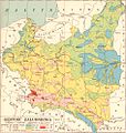 Poland population density map (1930)