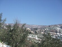 Panorama di Polvano di sopra innevata