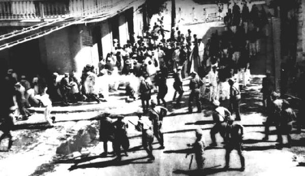 The Ponce massacre. Police open fire on unarmed marchers and bystanders on Palm Sunday. The 19 dead included a 7-year-old girl, who was shot in the ba