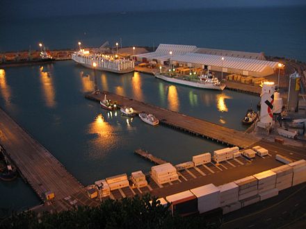 Port of Napier at night