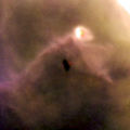 Proplyd 203-506 in the Orion Nebula (captured by the Hubble Space Telescope).jpg