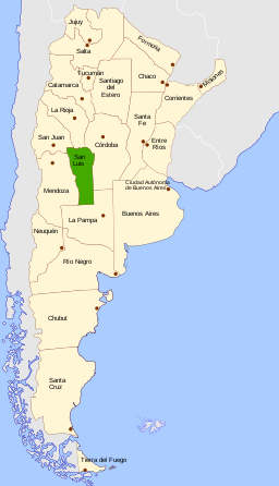 Provincia de San Luis - localización en Argentina.svg