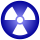 Radioactivity symbol blue-white.svg