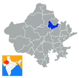Distrikts plats karta