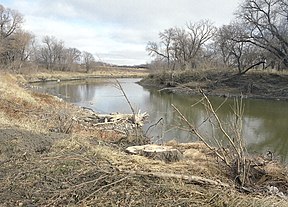 Raudonoji upė Fargo apylinkėse (Minesota)