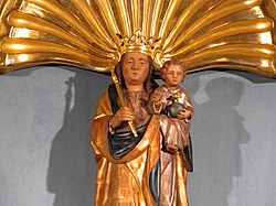 Statue de la Vierge à l'enfant (XXe)