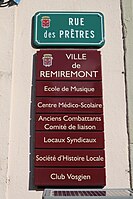 Street signs in Remiremont, France that were removed shortly after I took this photograph