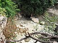 Niche in river near grotto