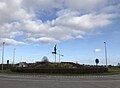 Heksenmonument op rondpunt in Beselare