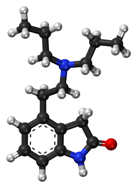 Ficheiro:Ropinirole ball-and-stick model.png