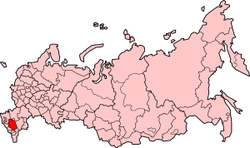 جایگاه سرزمین استاوروپول بر روی نقشه فدراسیون روسیه