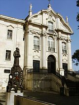 Church of Saint Anthony, in Lisbon, the birthplace of Saint Anthony of Padua, also known as Anthony of Lisbon. It was fully rebuilt after the 1755 earthquake to a Baroque-Rococo design by architect Mateus Vicente de Oliveira S ant lisboa 2.jpg