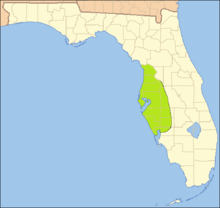 Map of the approximate area of the Safety Harbor archaeological culture. Safety Harbor culture.png