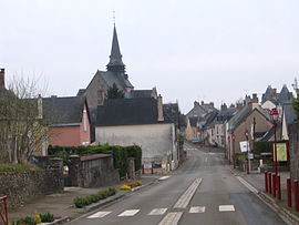 The main road through Saint-Rémy-de-Sillé