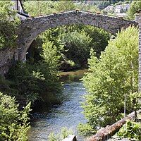 Pont roman sur la Dourbie.