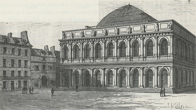 The Salle Ventadour as an opera house in the mid 19th century.